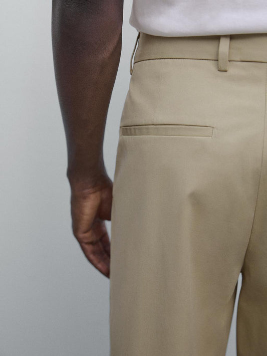 Relaxed-fit trousers with dart detail