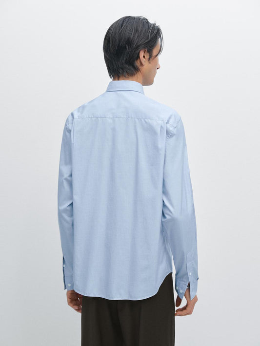 Regular-fit 100% cotton shirt
