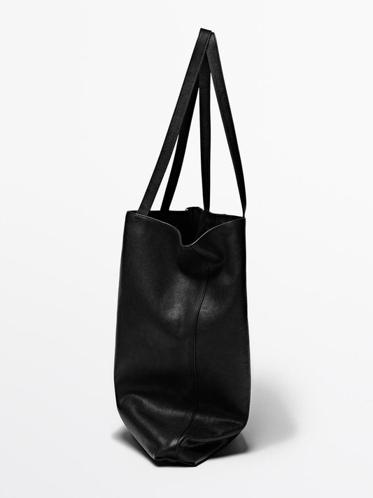 Nappa leather tote bag