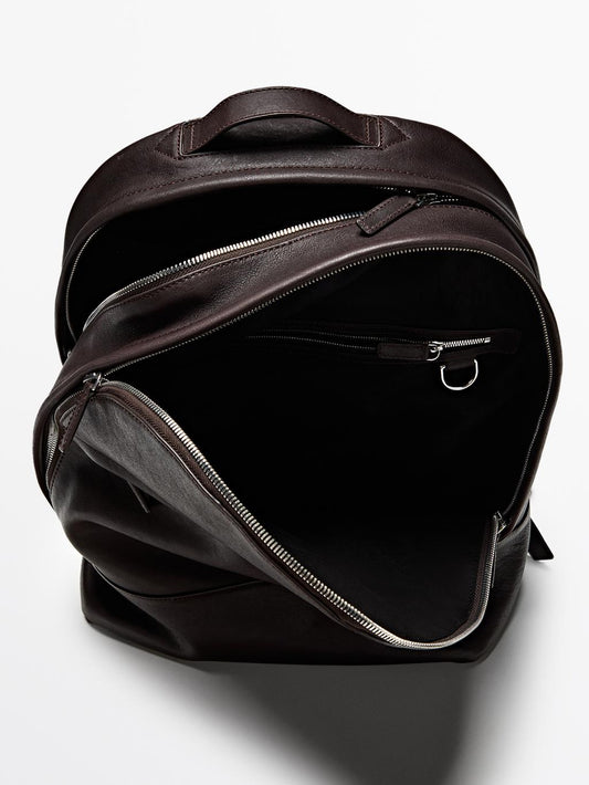 Nappa leather backpack