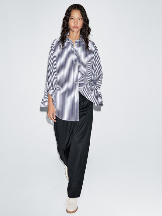 Striped oversize shirt