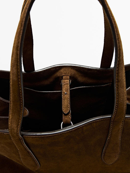 Split leather mid-sized MD ICON bag