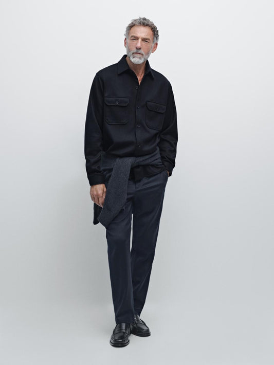 Overshirt with chest pockets