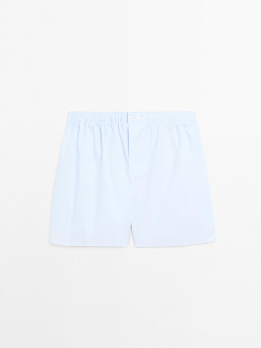 Micro-check print boxers