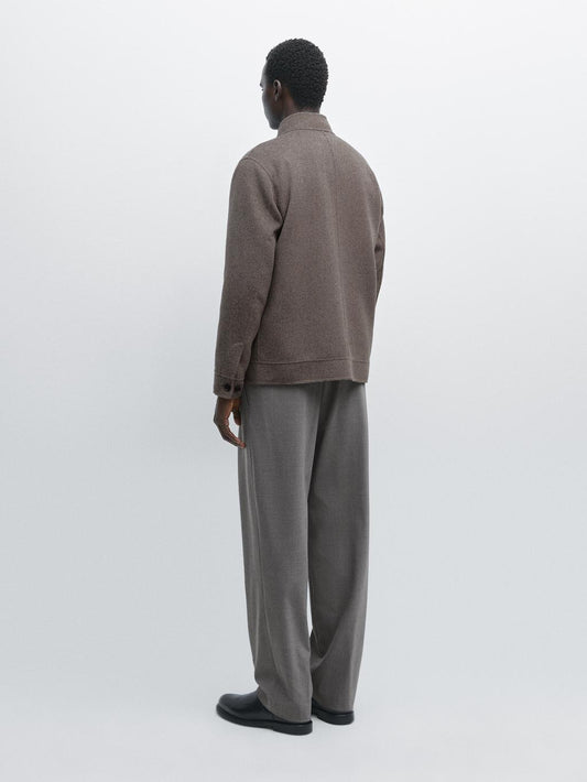 Double wool blend jacket