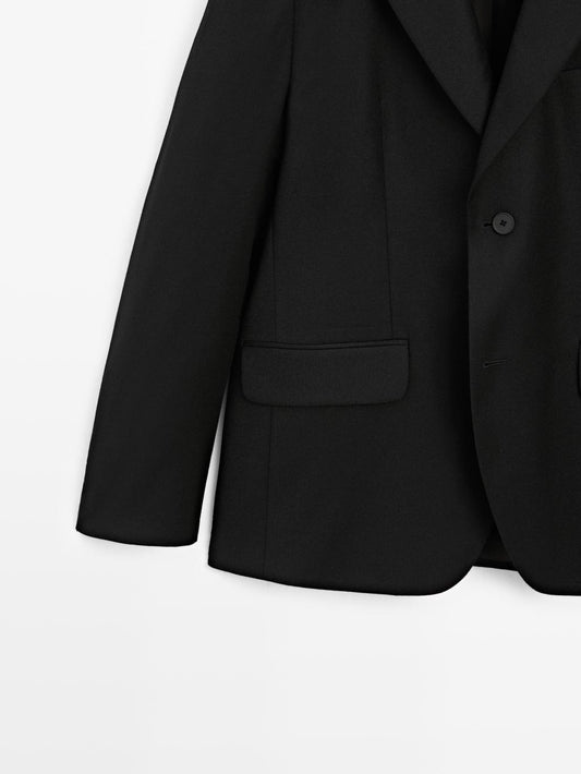 Flannel suit blazer - LIMITED